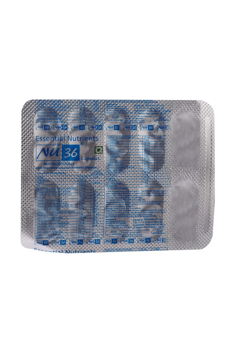 NU 36 Capsule 10's, Pack of 10 NU 36 Capsule 10's, Pack of 10