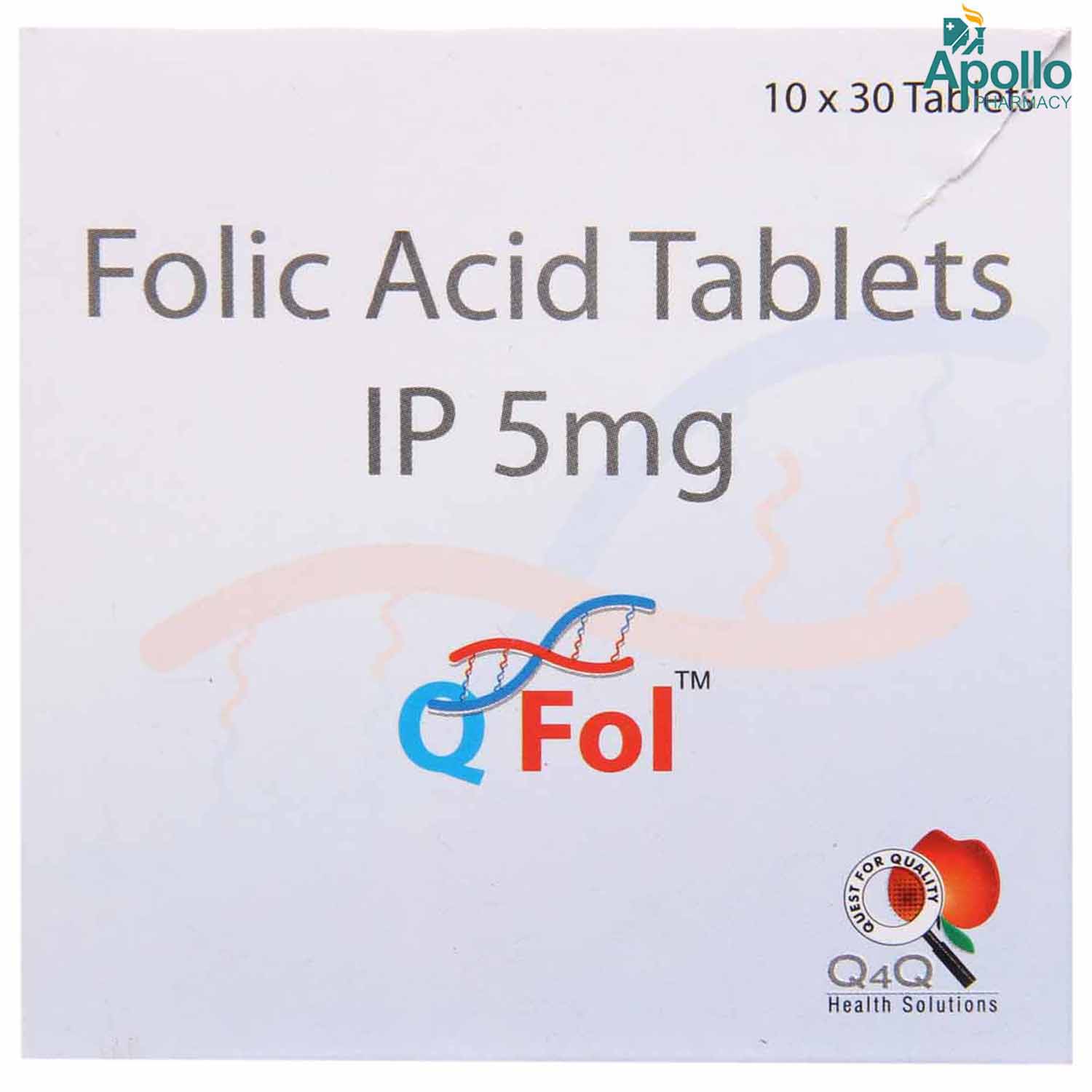 Qfol 5 mg Tablet 30's, Pack of 30 TABLETS Qfol 5 mg Tablet 30's, Pack of 30 TABLETS