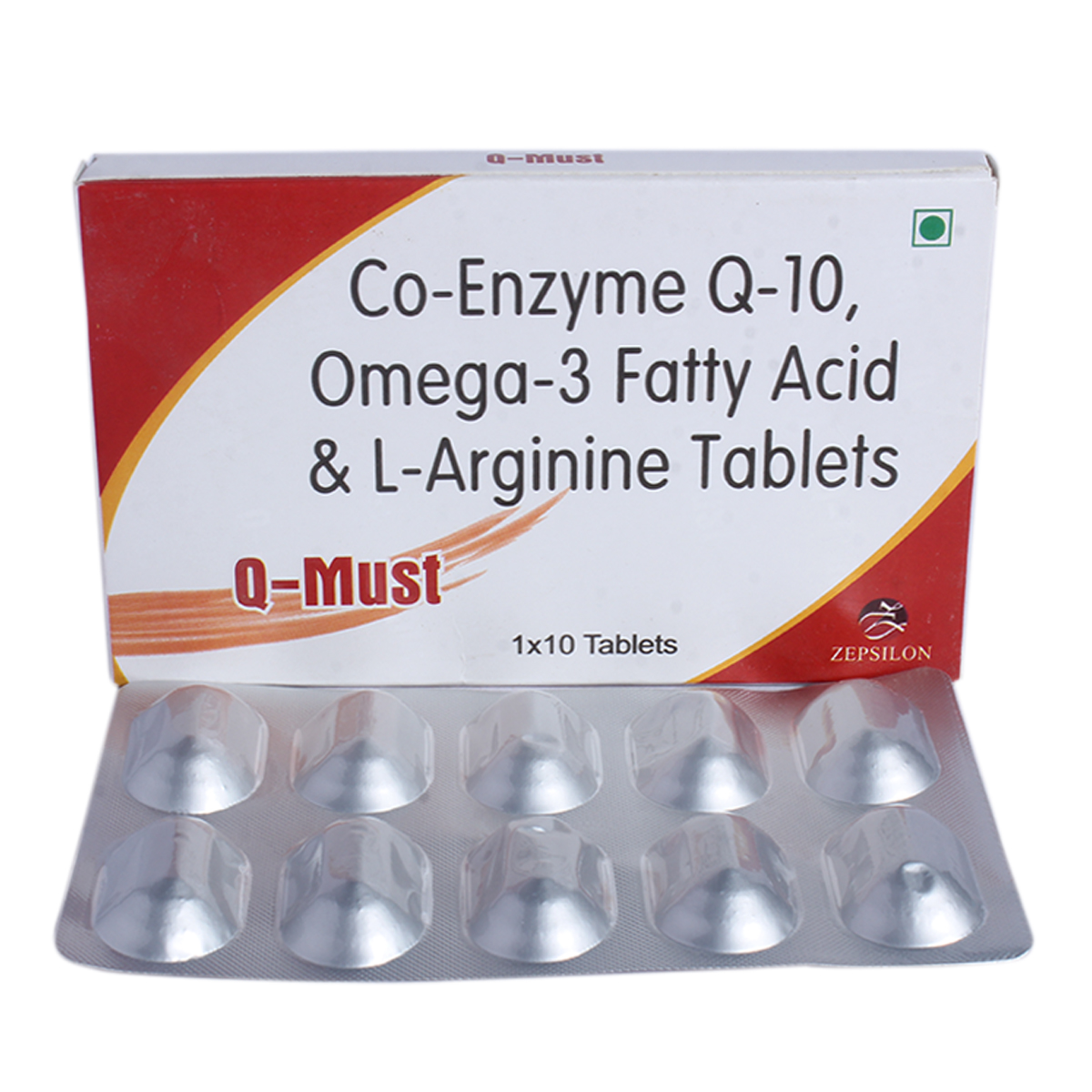 Q-Must Tablet 10's, Pack of 10 TABLETS Q-Must Tablet 10's, Pack of 10 TABLETS