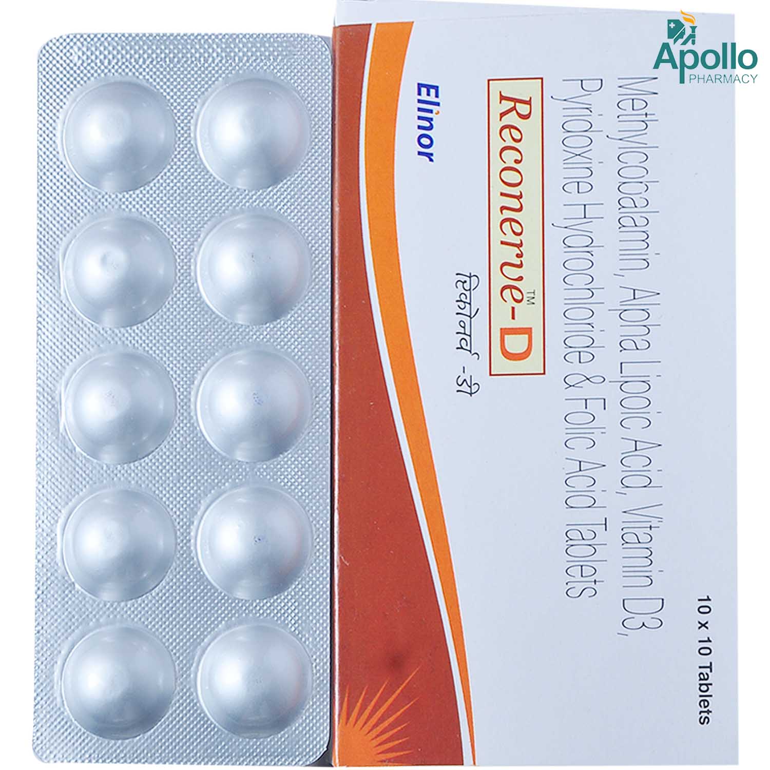 Reconerve D Tablet 10's, Pack of 10 TabletS Reconerve D Tablet 10's, Pack of 10 TabletS