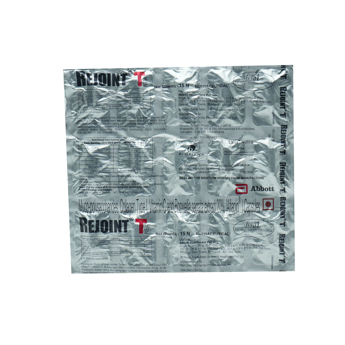 Rejoint T Capsule 15'S, Pack of 15 CapsuleS Rejoint T Capsule 15'S, Pack of 15 CapsuleS