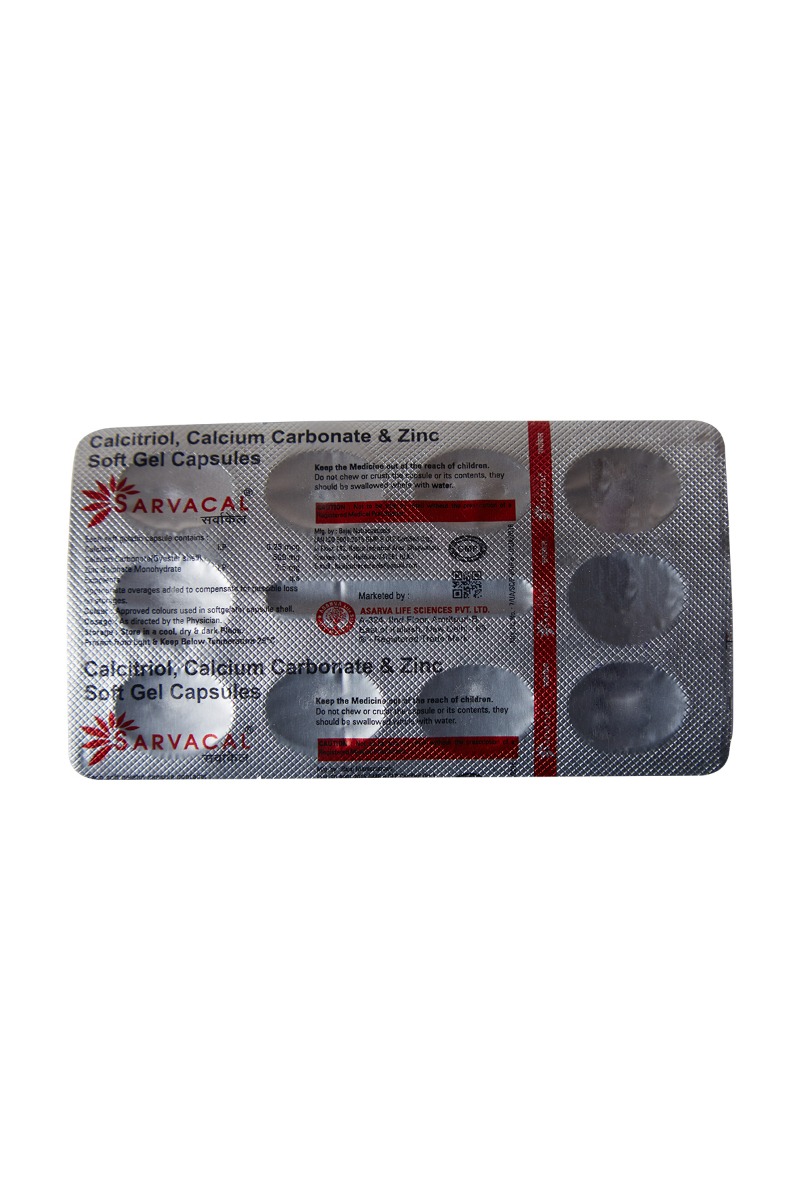 Sarvacal Capsule 10's, Pack of 10 CAPSULES Sarvacal Capsule 10's, Pack of 10 CAPSULES