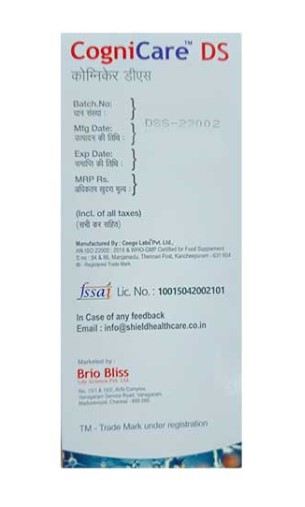 Cognicare DS Syrup 200 ml, Pack of 1 Syrup Cognicare DS Syrup 200 ml, Pack of 1 Syrup