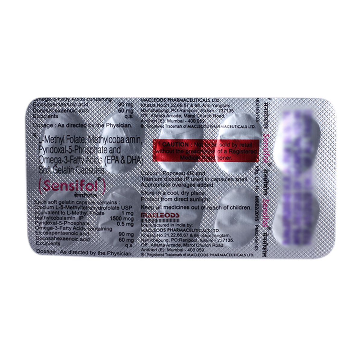 Sensifol Capsule 10's, Pack of 10 CAPSULES Sensifol Capsule 10's, Pack of 10 CAPSULES