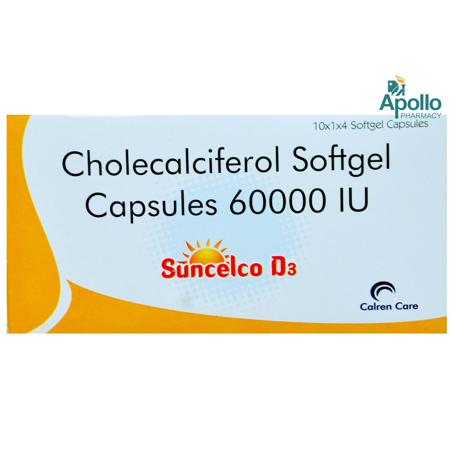 Suncelco D3 Capsule 4's, Pack of 1 Suncelco D3 Capsule 4's, Pack of 1