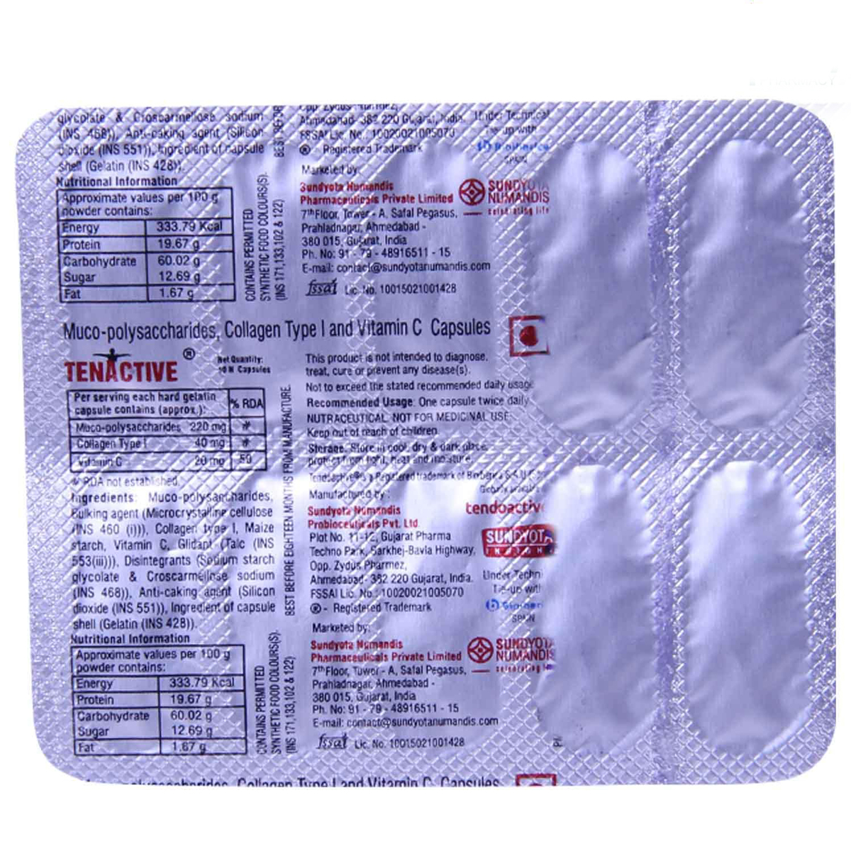 Tenactive Capsule 10's, Pack of 10 CapsuleS Tenactive Capsule 10's, Pack of 10 CapsuleS