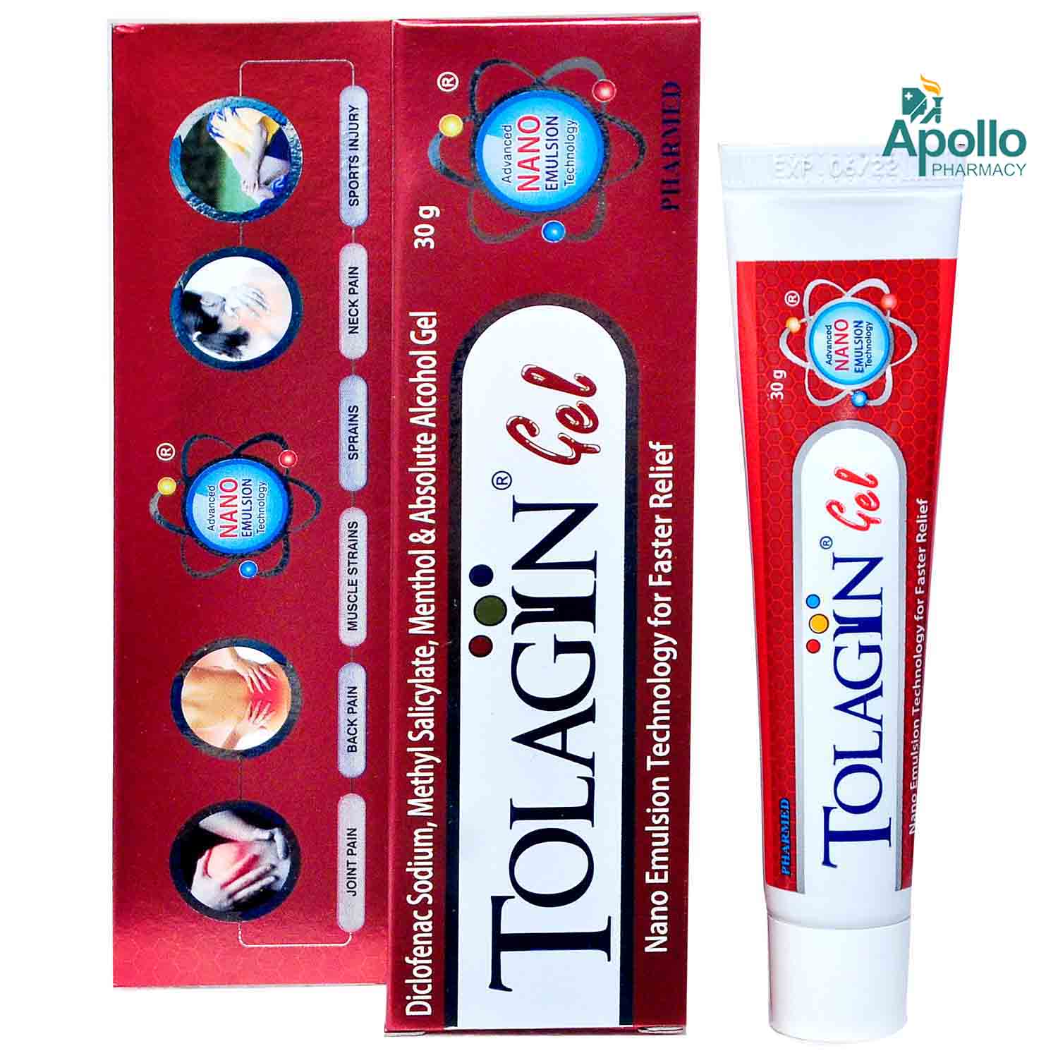 Tolagin Gel 30 gm, Pack of 1 GEL Tolagin Gel 30 gm, Pack of 1 GEL