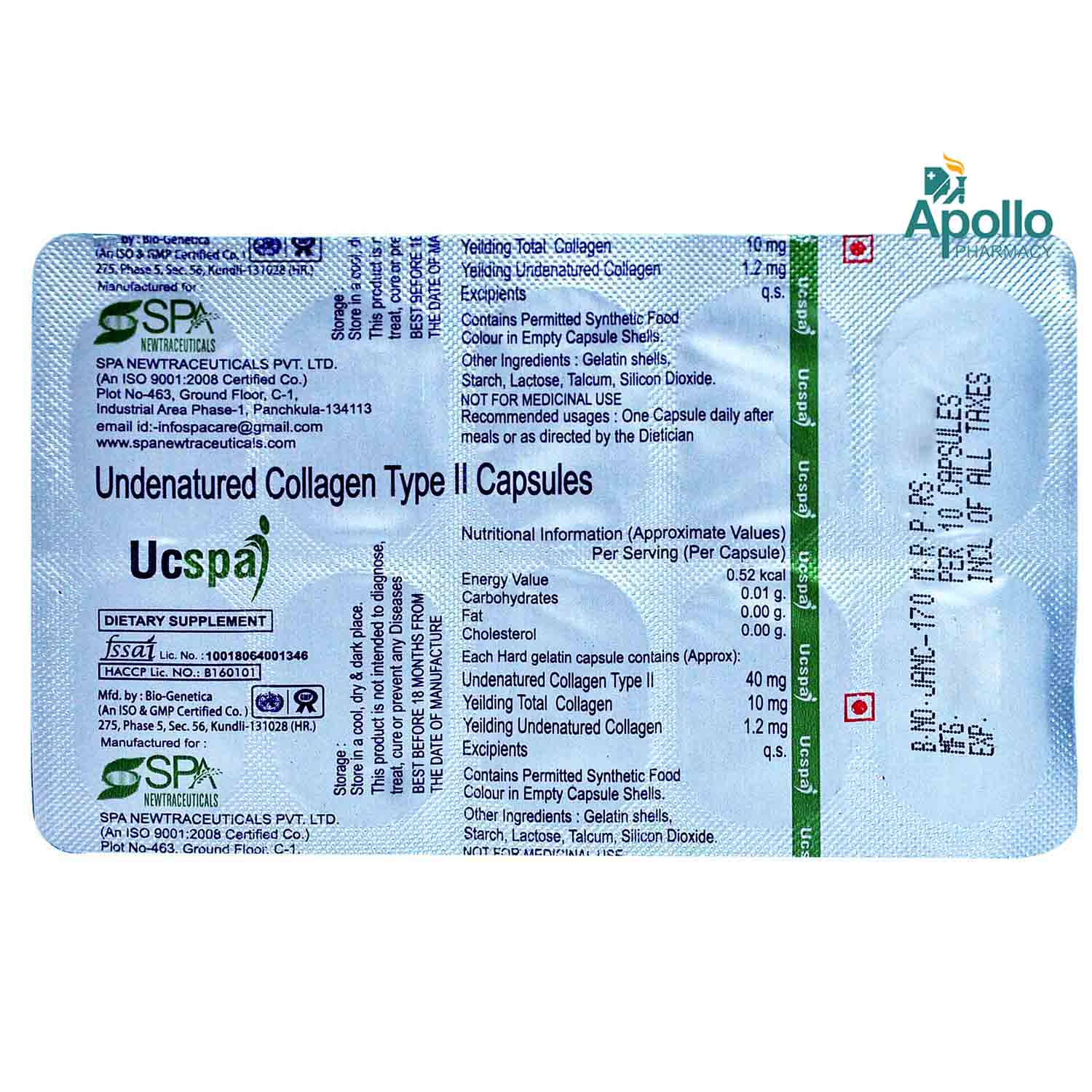Ucspa Capsule 10's, Pack of 10 CAPSULES Ucspa Capsule 10's, Pack of 10 CAPSULES
