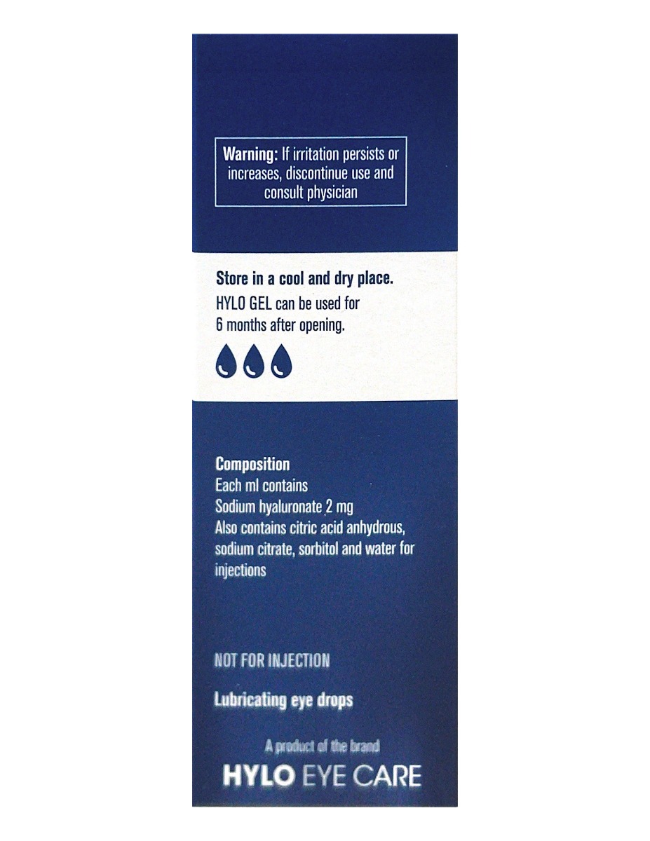 Hylo-Gel Eye Drops 10 ml, Pack of 1 Hylo-Gel Eye Drops 10 ml, Pack of 1