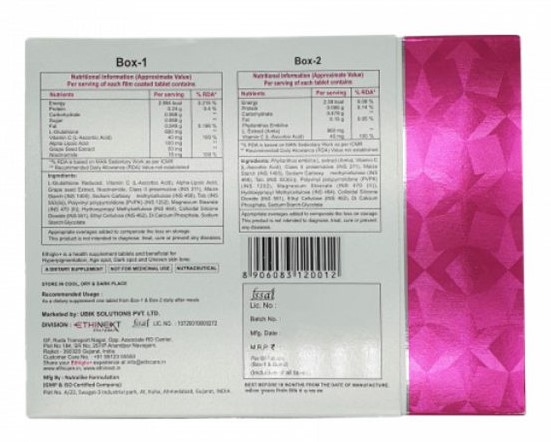 Ethiglo Plus Tablet 60's, Pack of 1 TABLET Ethiglo Plus Tablet 60's, Pack of 1 TABLET