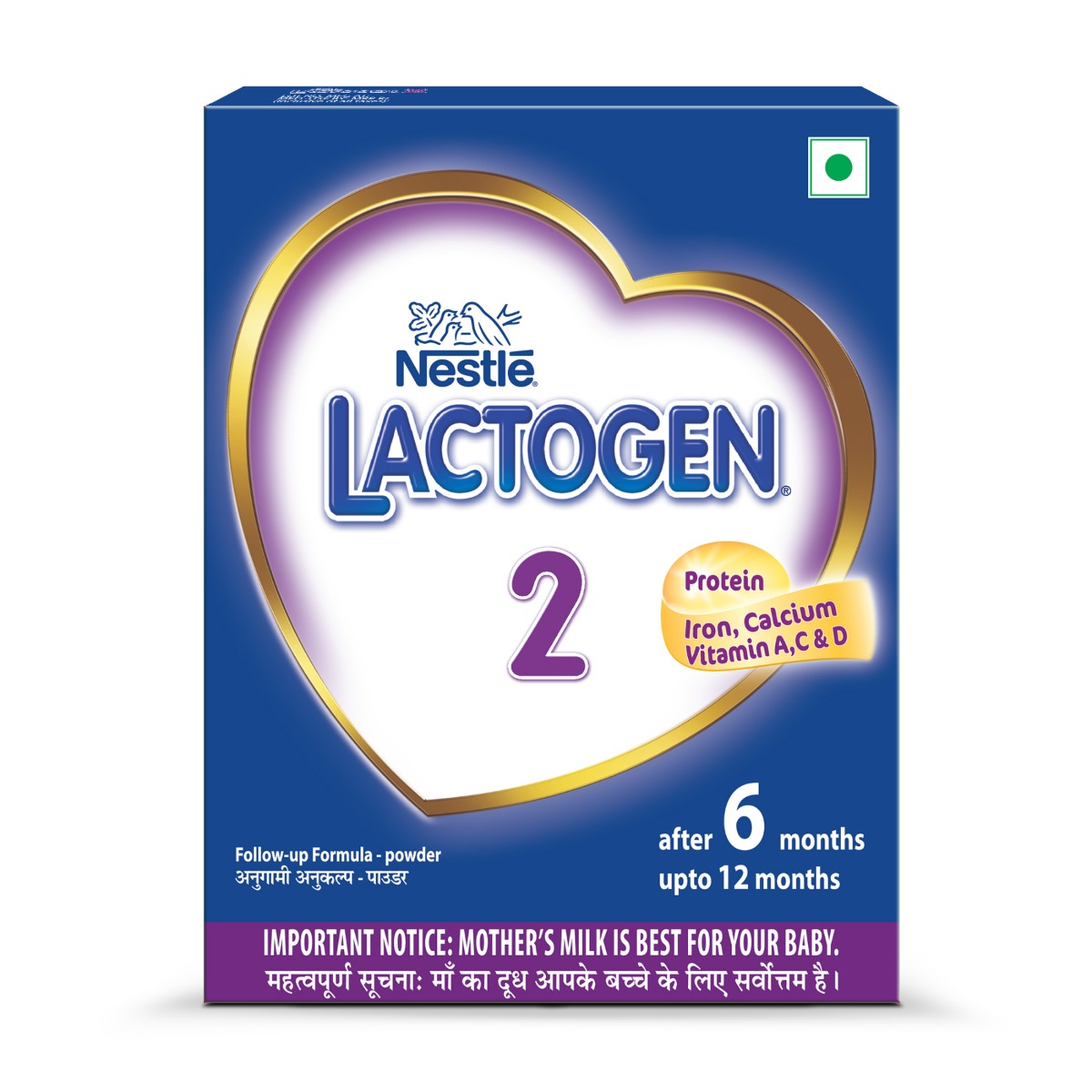 Nestle Lactogen Follow-Up Formula Stage 2 (After 6 Months) Powder, 400 gm Refill Pack, Pack of 1