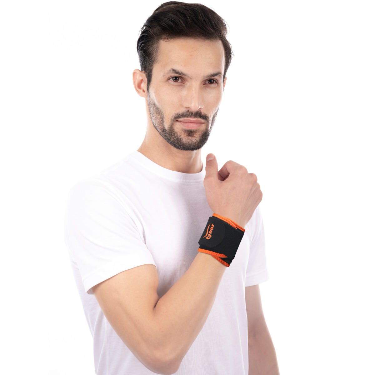 Tynor Wrist Support Neo Orange for Right/Left Wrists Universal, 1 Count, Pack of 1 Tynor Wrist Support Neo Orange for Right/Left Wrists Universal, 1 Count, Pack of 1