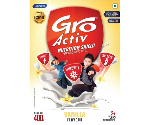 GroActiv Nutrition Shield Vanilla Flavour Powder, 400 gm, Pack of 1 GroActiv Nutrition Shield Vanilla Flavour Powder, 400 gm, Pack of 1
