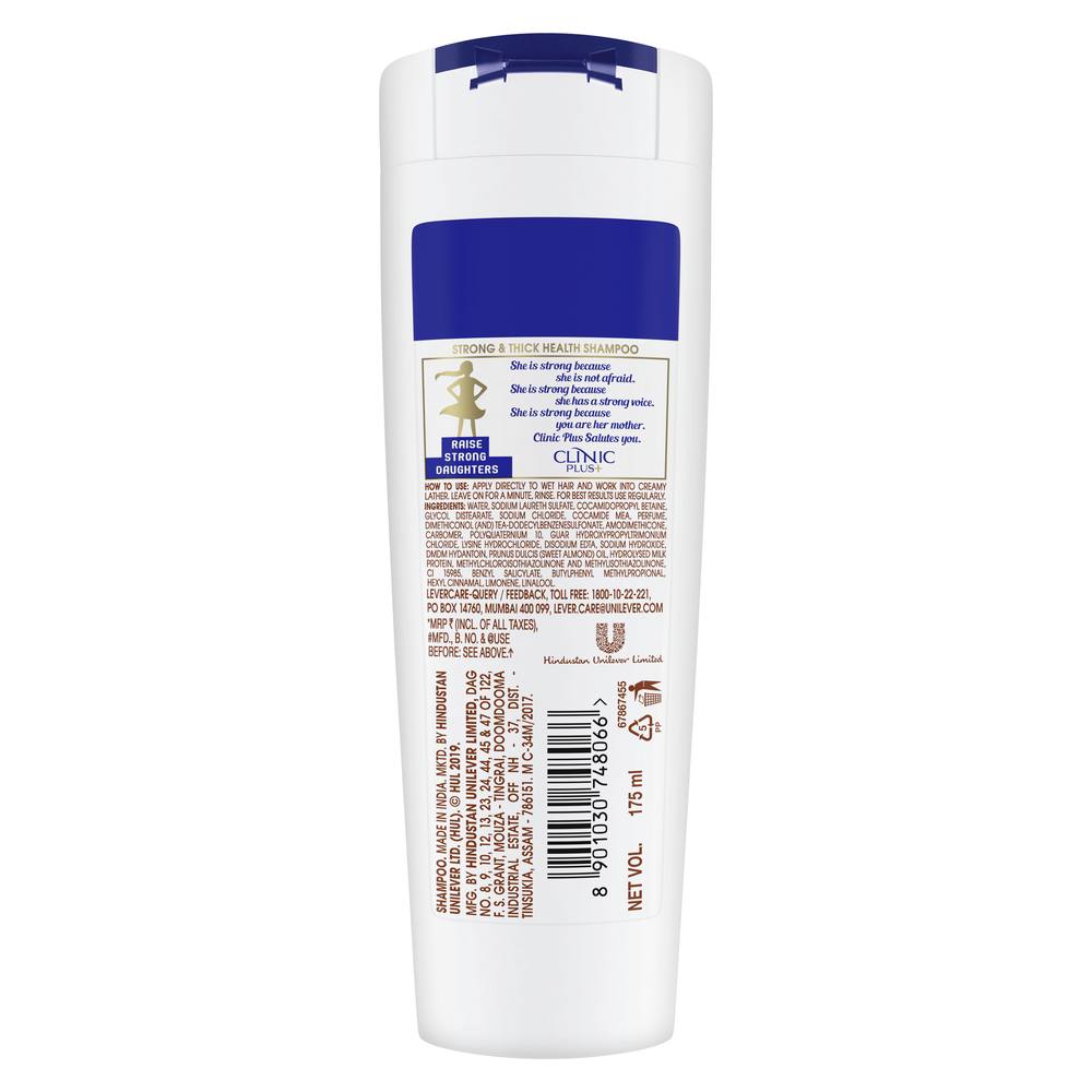 Clinic Plus Strong & Thick Health Shampoo, 175 ml, Pack of 1 Clinic Plus Strong & Thick Health Shampoo, 175 ml, Pack of 1