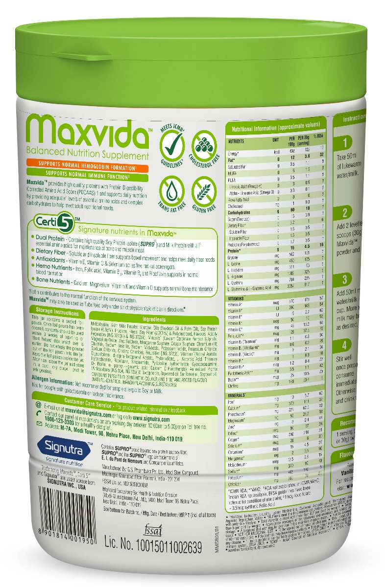 Maxvida Mango Flavour Powder 400 gm, Pack of 1 Powder Maxvida Mango Flavour Powder 400 gm, Pack of 1 Powder