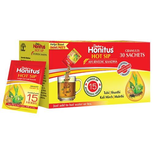 Dabur Honitus Hot Sip Granules, 1 Sachet, Pack of 1 Dabur Honitus Hot Sip Granules, 1 Sachet, Pack of 1