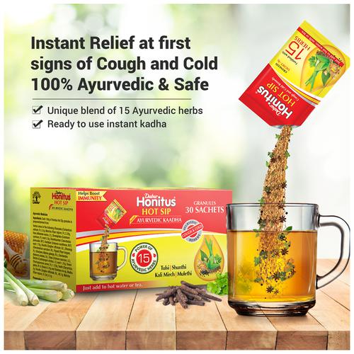 Dabur Honitus Hot Sip Granules, 1 Sachet, Pack of 1 Dabur Honitus Hot Sip Granules, 1 Sachet, Pack of 1
