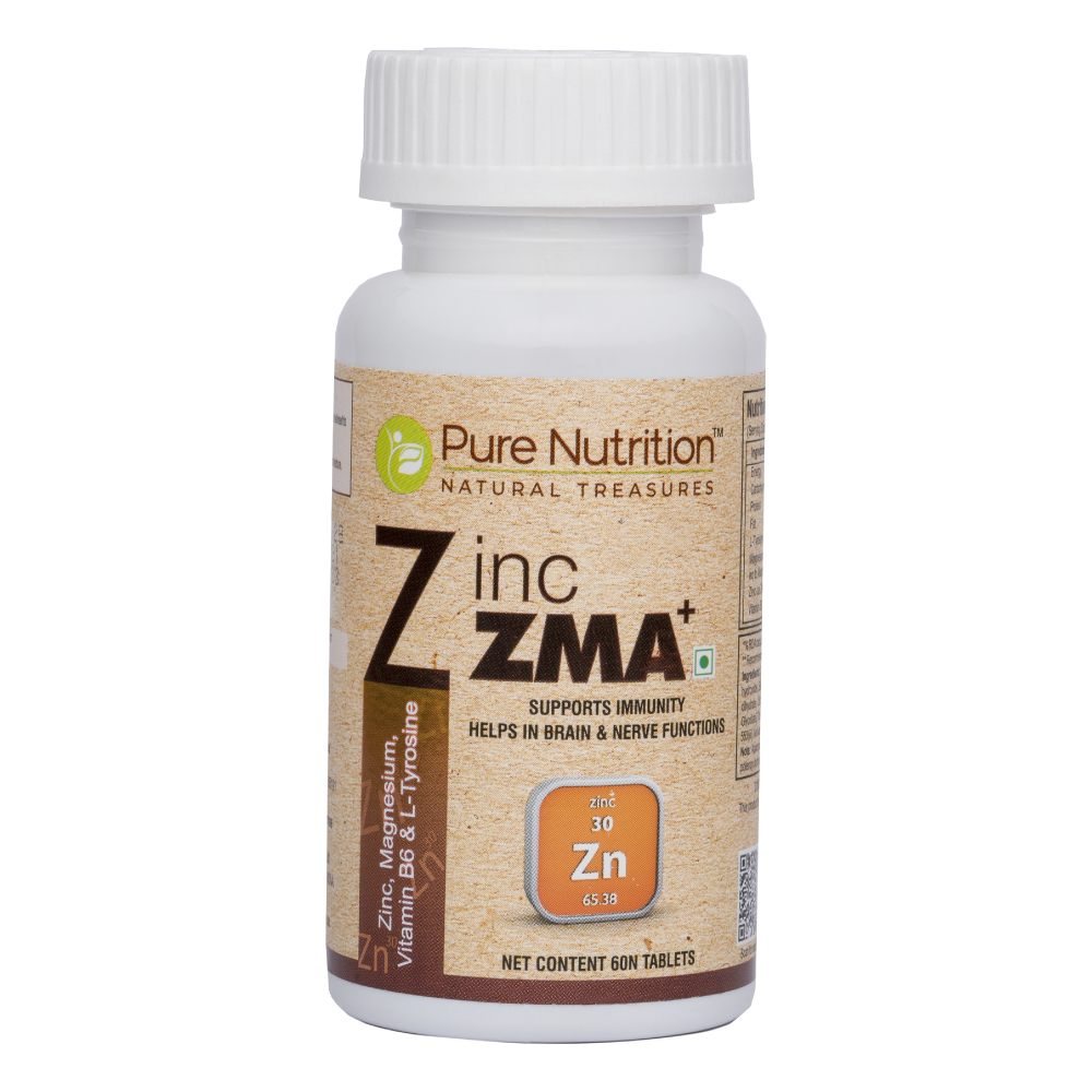 Pure Nutrition Zinc ZMA⁺, 60 Tablets Price, Uses, Side Effects, Composition Apollo Pharmacy