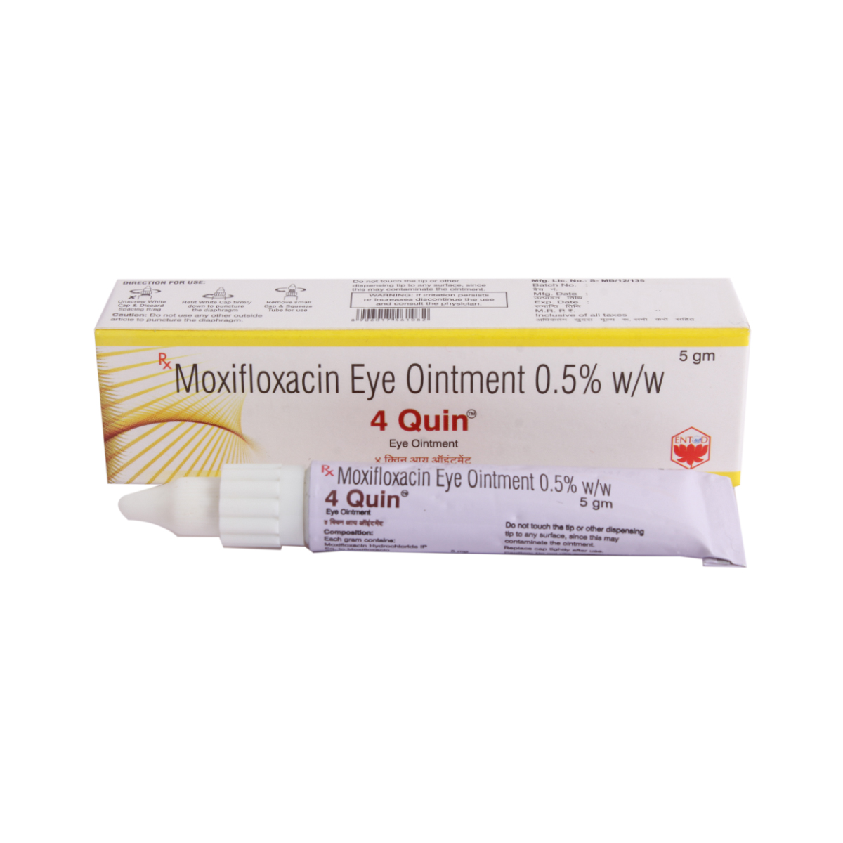 4 Quin Eye Ointment 5 gm, Pack of 1 Eye Ointment 4 Quin Eye Ointment 5 gm, Pack of 1 Eye Ointment