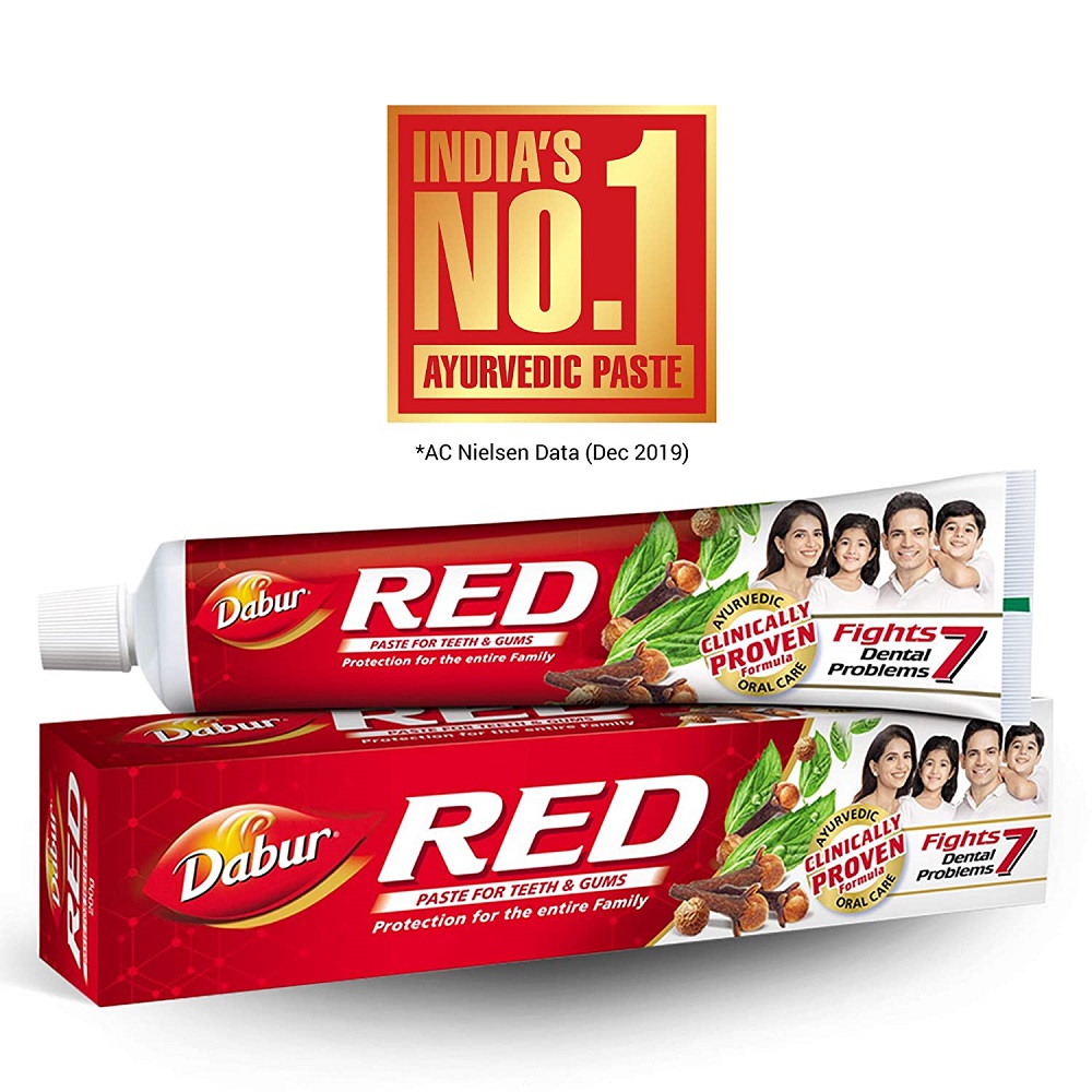Dabur Red Toothpaste Combo Pack, 300 gm (200+100 gm + Free Toothbrush), Pack of 1 Dabur Red Toothpaste Combo Pack, 300 gm (200+100 gm + Free Toothbrush), Pack of 1