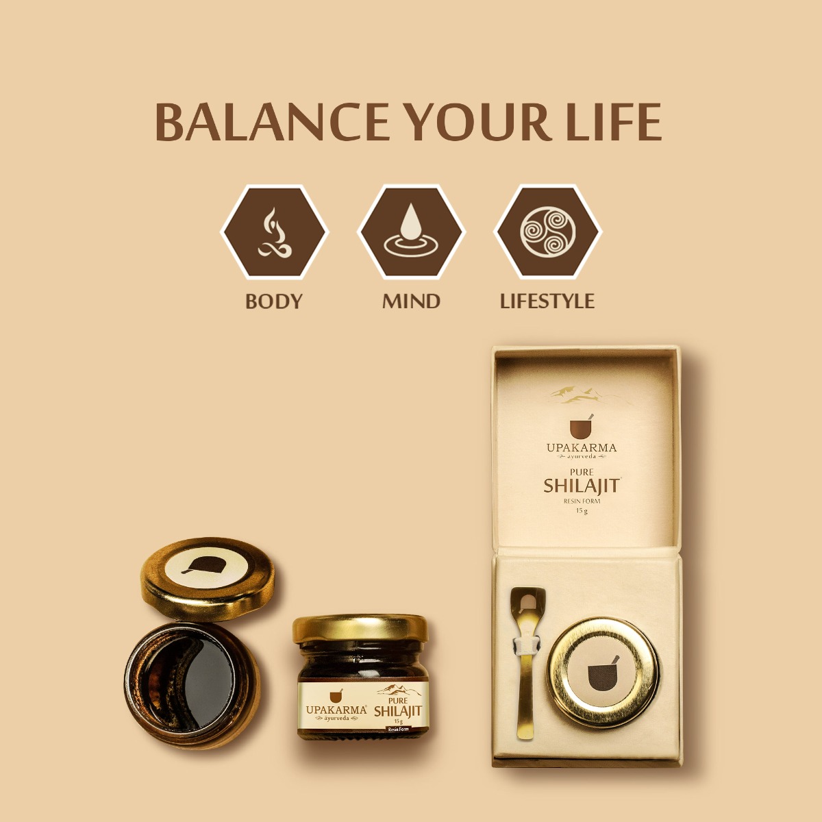 Upakarma Ayurveda Pure Shilajit, 15 gm Price, Uses, Side Effects