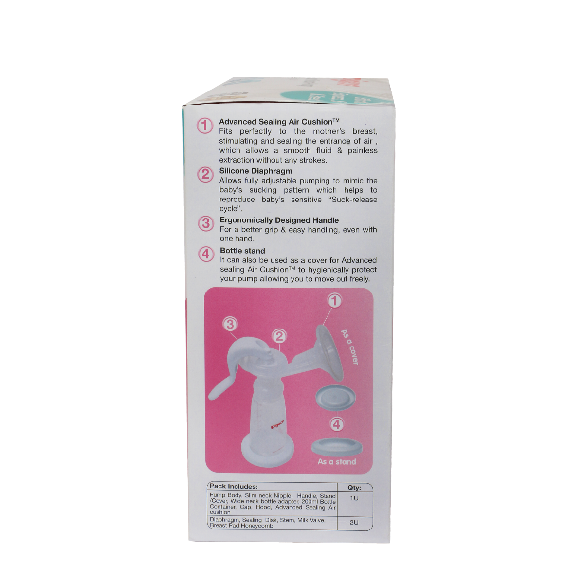 Pigeon Manual Breast Pump with Feeding Set, 1 Count, Pack of 1 Pigeon Manual Breast Pump with Feeding Set, 1 Count, Pack of 1