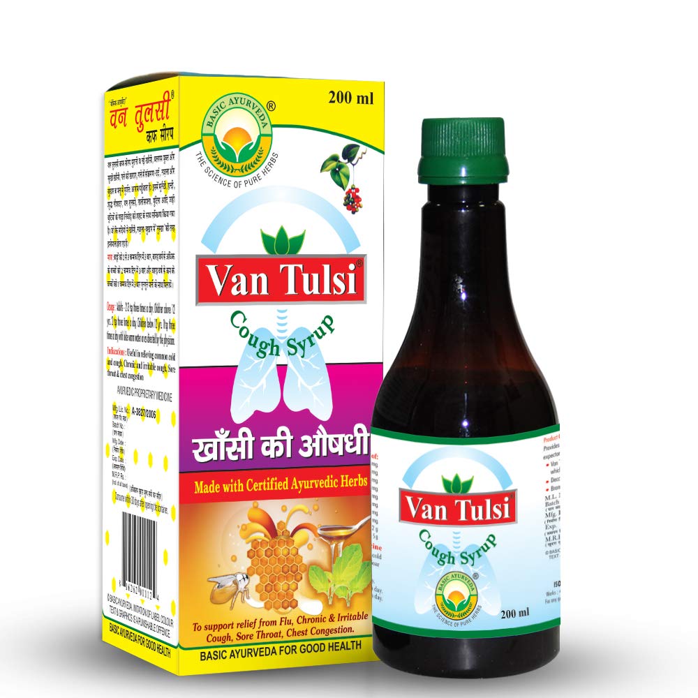 Basic Ayurveda Van Tulsi Cough Syrup, 200 ml Price, Uses, Side Effects