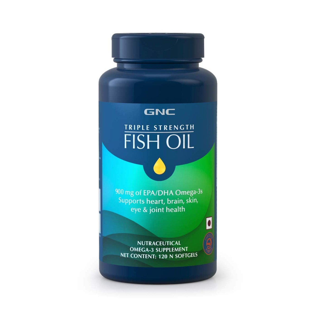 GNC Triple Strength Fish Oil Softgels, 120 Capsules Price, Uses, Side Effects, Composition