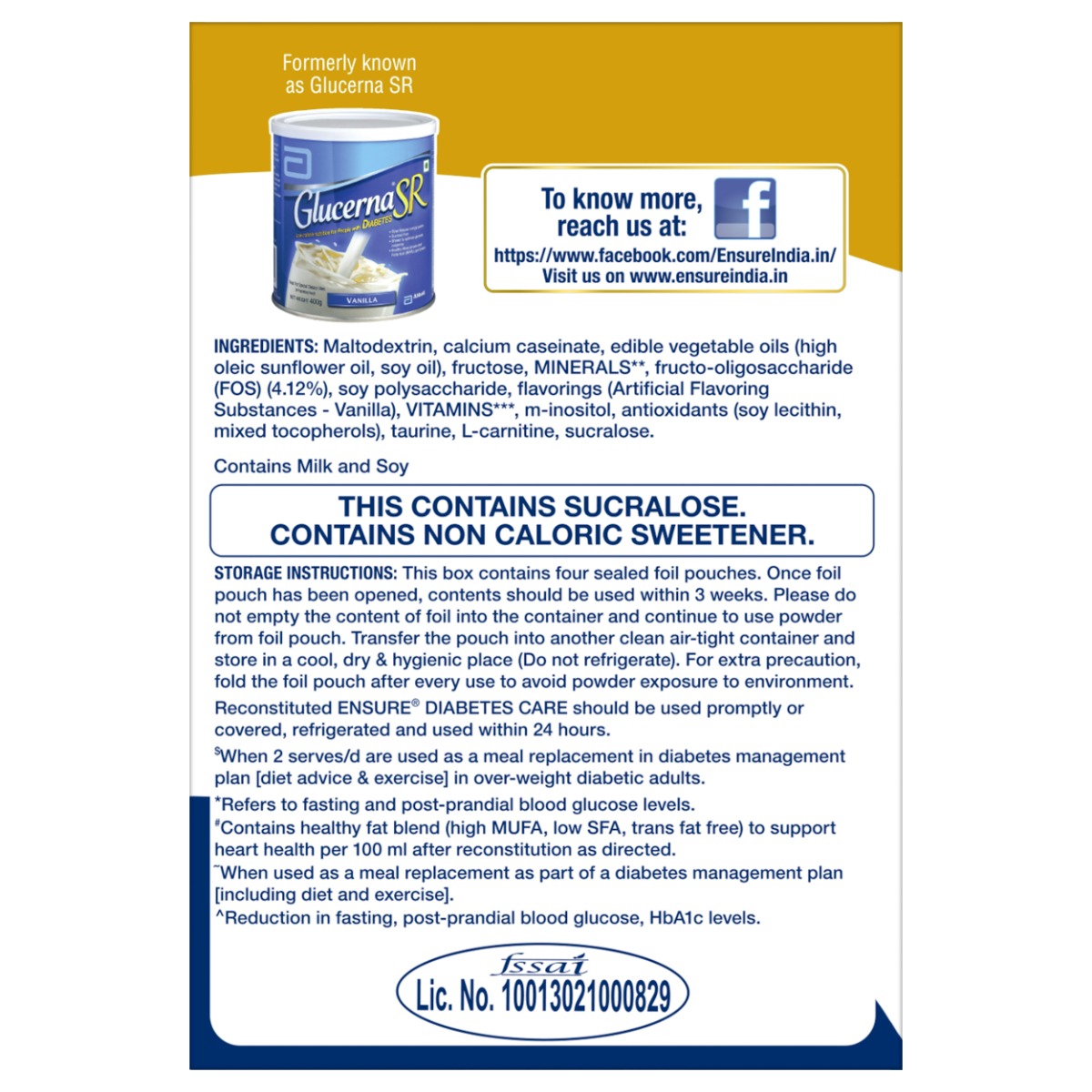 Ensure Diabetes Care Vanilla Delight Flavour Powder for Adults, 2 kg, Pack of 1 Ensure Diabetes Care Vanilla Delight Flavour Powder for Adults, 2 kg, Pack of 1