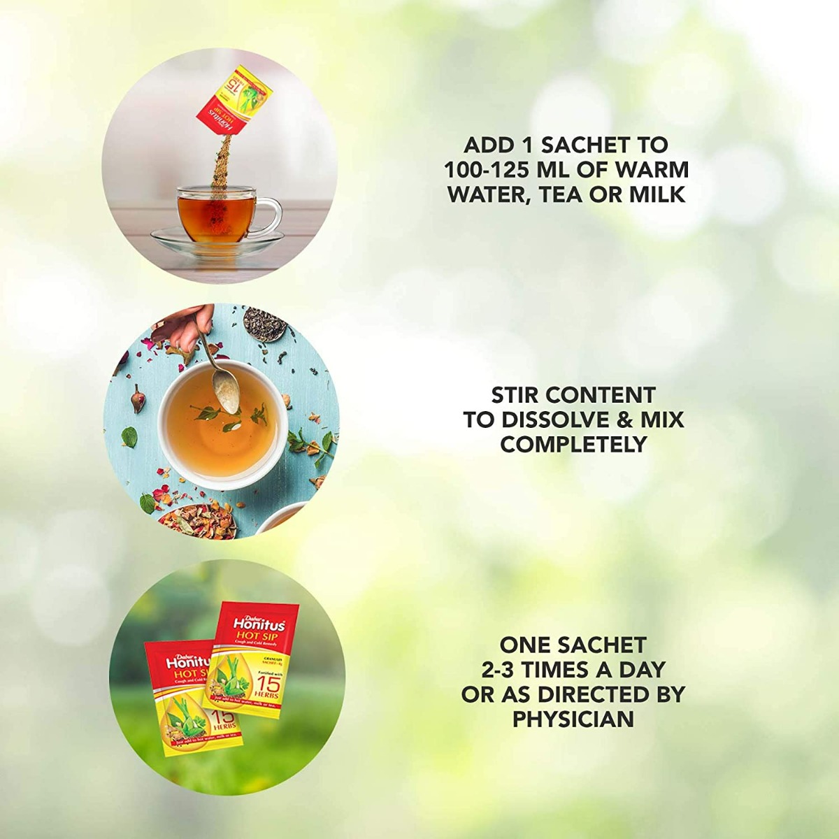 Dabur Honitus Hot Sip Granules, 1 Sachet, Pack of 1 Dabur Honitus Hot Sip Granules, 1 Sachet, Pack of 1