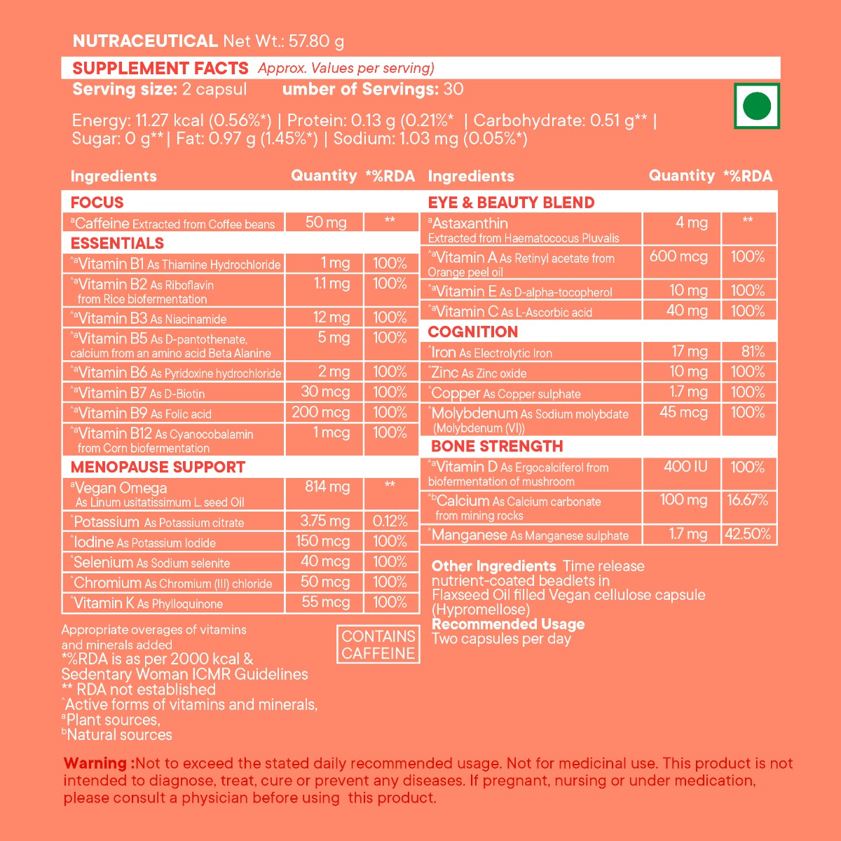 Wellbeing Nutrition Slow Multi for Her 50+, 60 Capsules, Pack of 1 Wellbeing Nutrition Slow Multi for Her 50+, 60 Capsules, Pack of 1