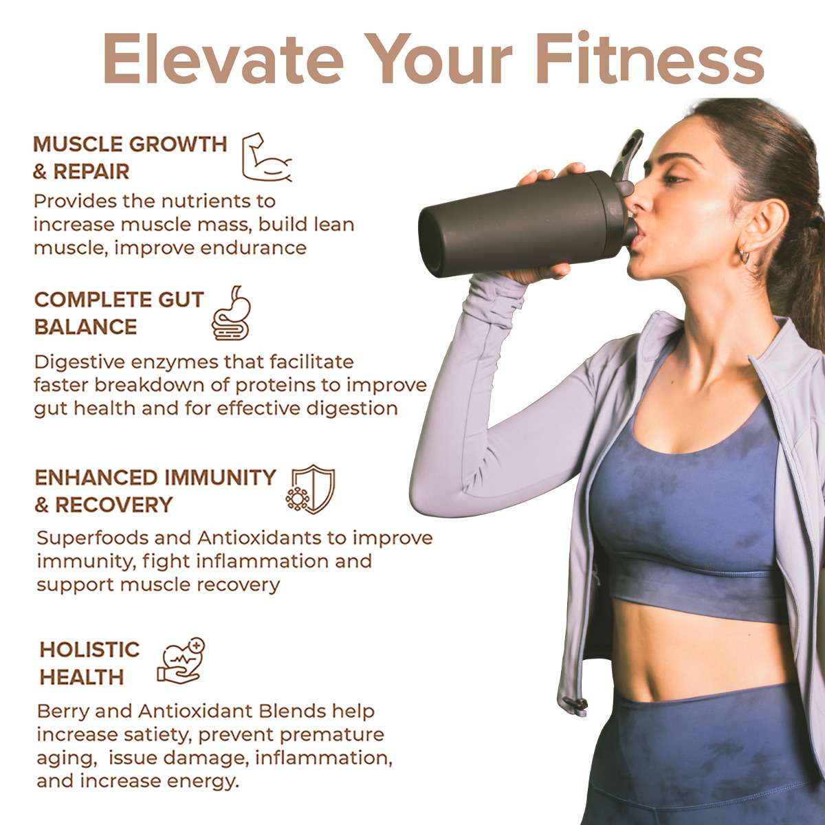 Wellbeing Nutrition Plant Protein Dark Chocolate Hazelnut Flavour Powder, 500 gm, Pack of 1 Wellbeing Nutrition Plant Protein Dark Chocolate Hazelnut Flavour Powder, 500 gm, Pack of 1