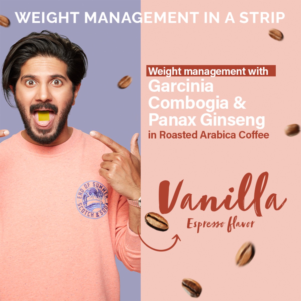 Wellbeing Nutrition Melts Into Slim Espresso Vanilla Flavour, 15 Oral Strips, Pack of 1 Wellbeing Nutrition Melts Into Slim Espresso Vanilla Flavour, 15 Oral Strips, Pack of 1