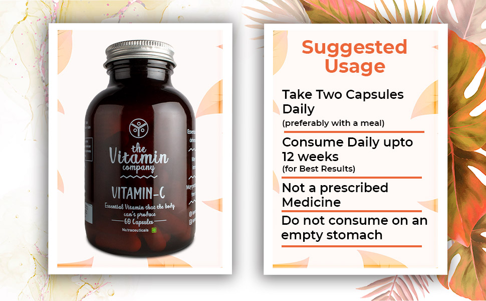 The Vitamin Company Vitamin-C, 60 Capsules, Pack of 1 The Vitamin Company Vitamin-C, 60 Capsules, Pack of 1