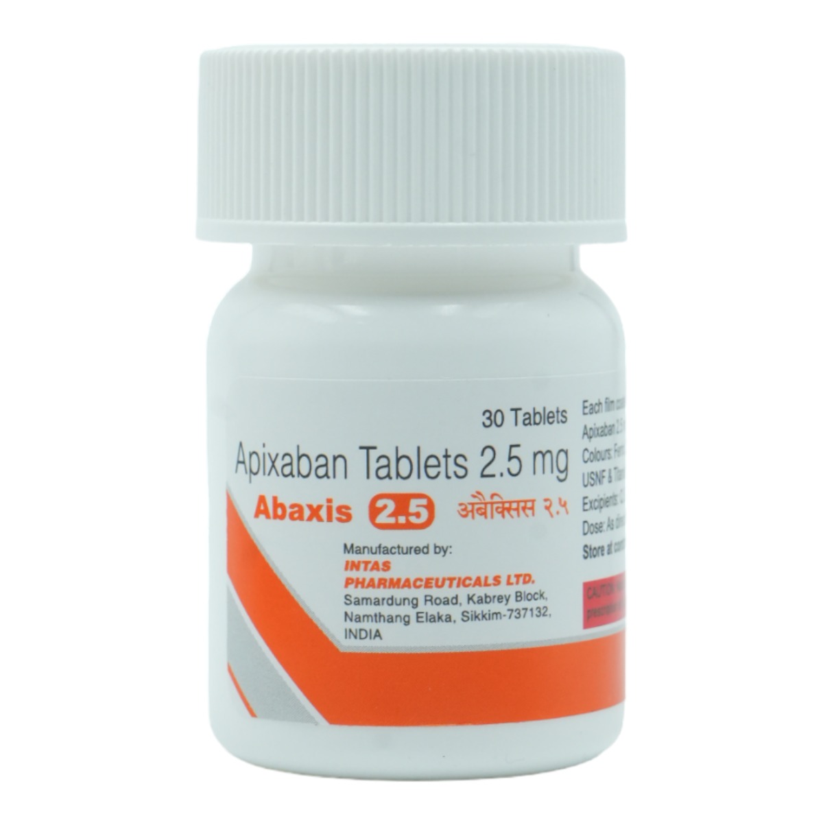 Abaxis 2.5 Tablet 30's, Pack of 1 Tablet Abaxis 2.5 Tablet 30's, Pack of 1 Tablet