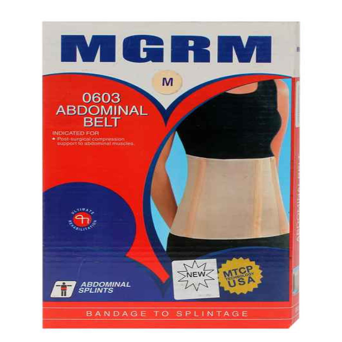 MGRM Abdominal Belt Medium 0603, 1 Count, Pack of 1 MGRM Abdominal Belt Medium 0603, 1 Count, Pack of 1