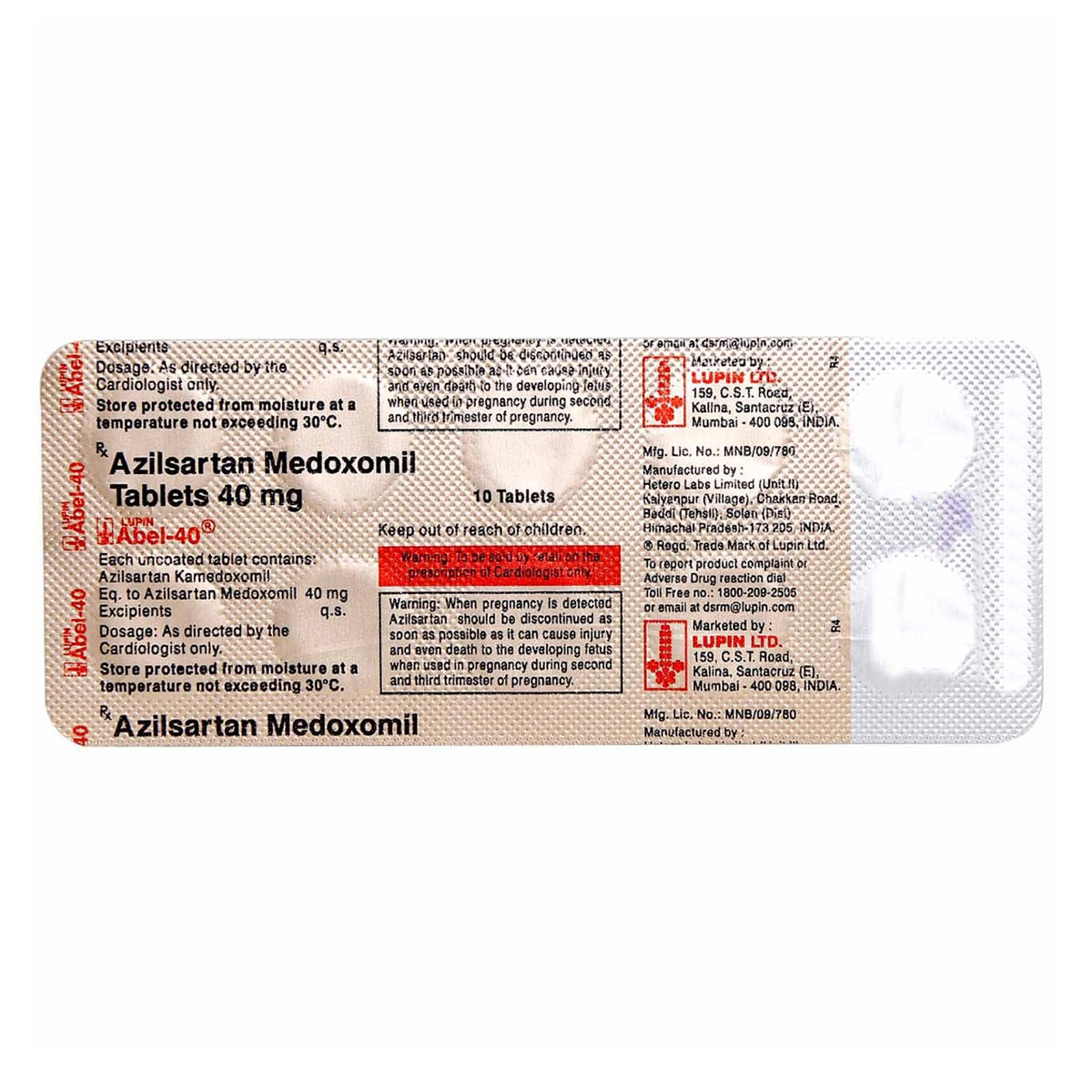 Abel-40 Tablet 10's, Pack of 10 TABLETS Abel-40 Tablet 10's, Pack of 10 TABLETS
