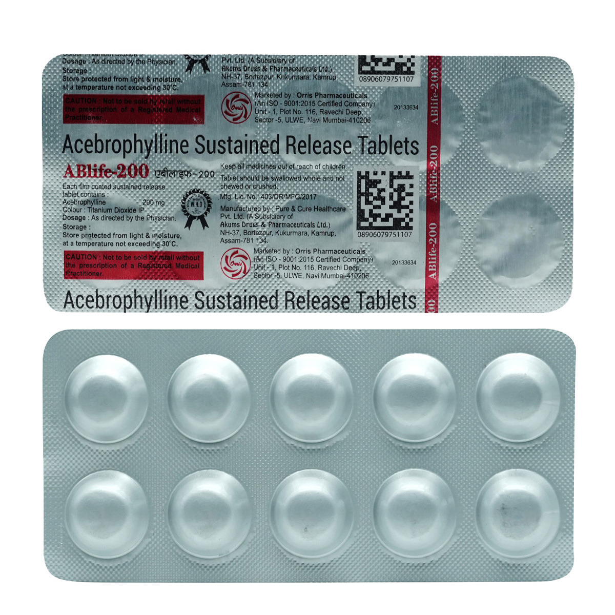 Ablife-200 Tablet 10's, Pack of 10 TABLETS Ablife-200 Tablet 10's, Pack of 10 TABLETS