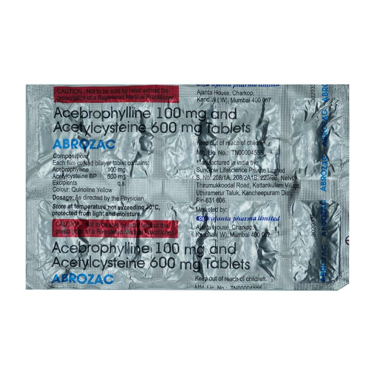Abrozac Tablet 10's, Pack of 10 TABLETS Abrozac Tablet 10's, Pack of 10 TABLETS
