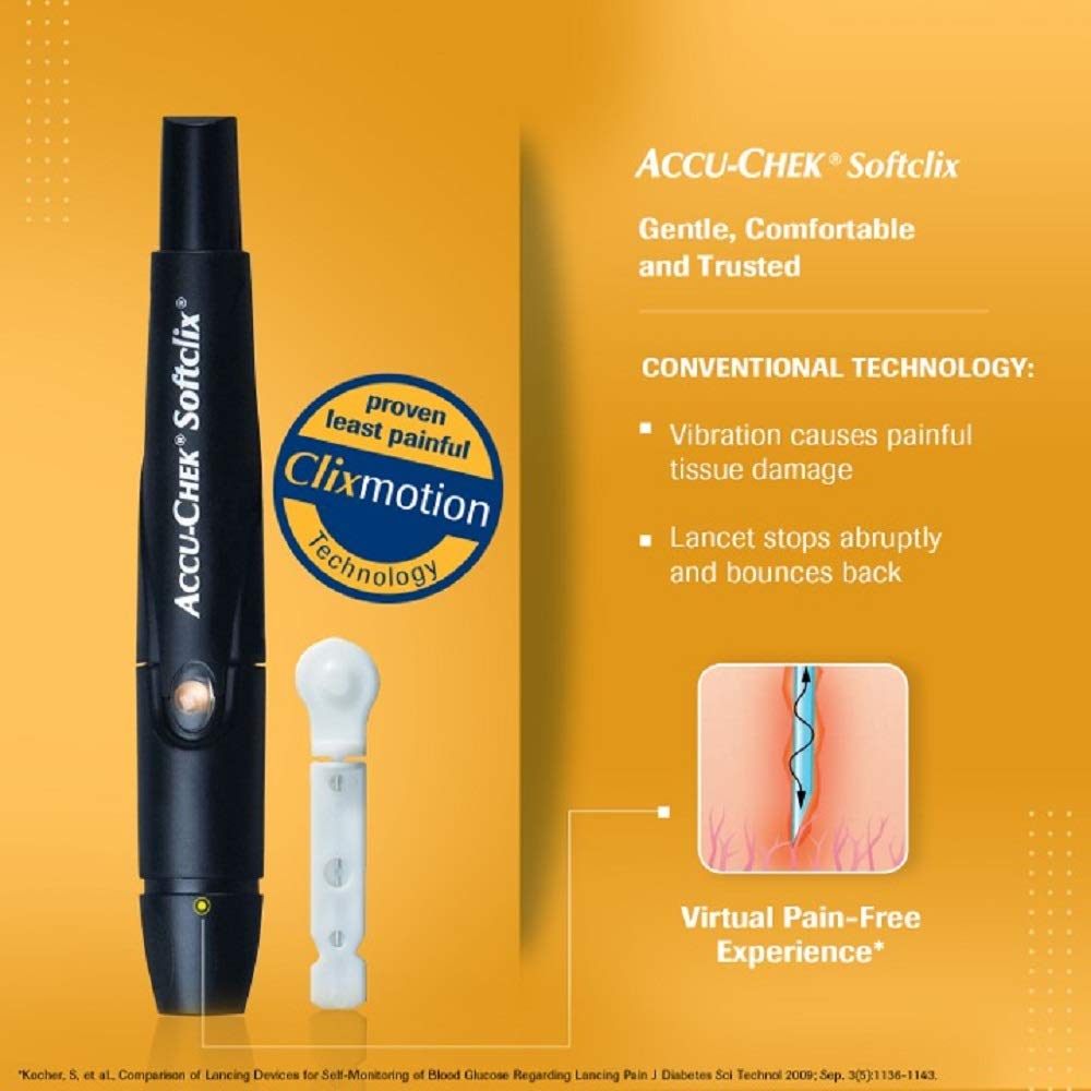 Accu-Chek Softclix Lancing Device, 1 Count, Pack of 1 Accu-Chek Softclix Lancing Device, 1 Count, Pack of 1