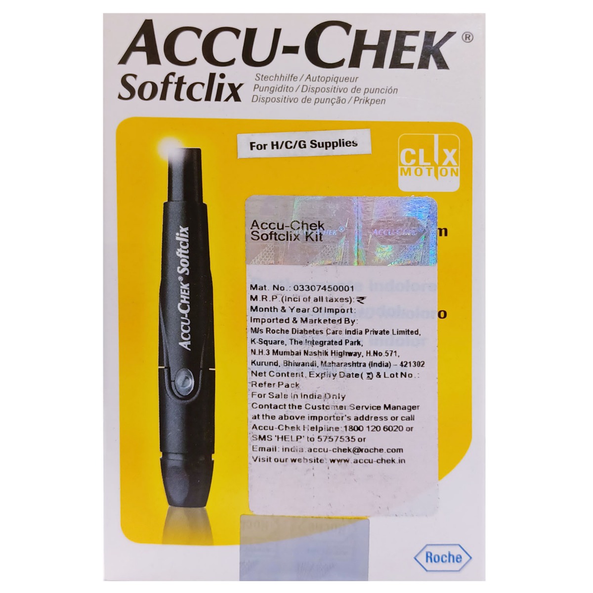 Accu-Chek Softclix Lancing Device, 1 Count, Pack of 1 Accu-Chek Softclix Lancing Device, 1 Count, Pack of 1