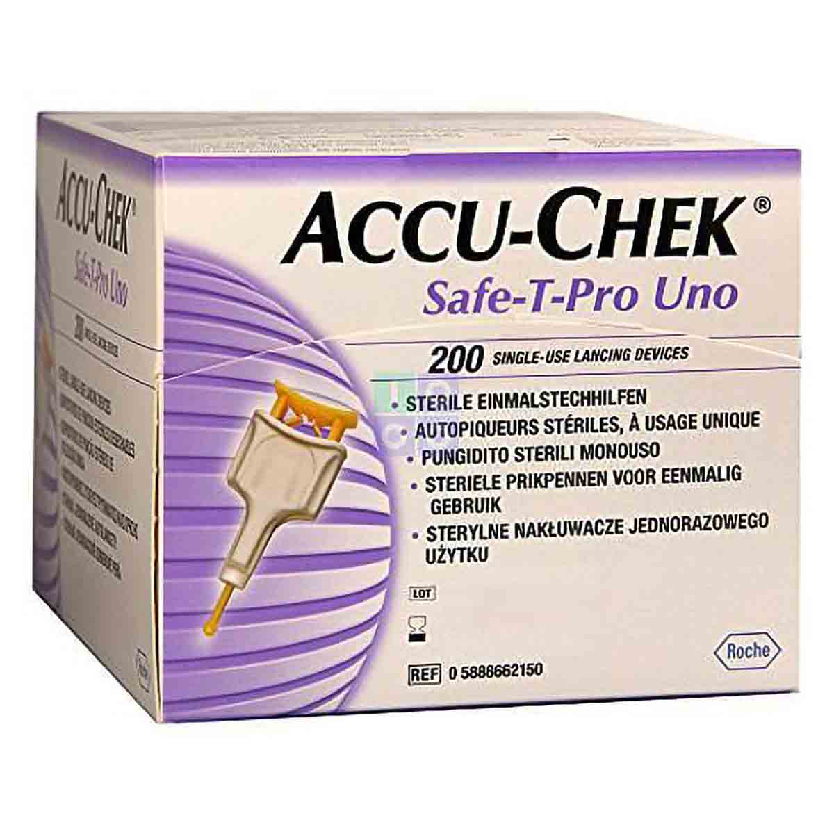 AccuChek SafeTPro Uno Lancets, 200 Count Price, Uses, Side Effects