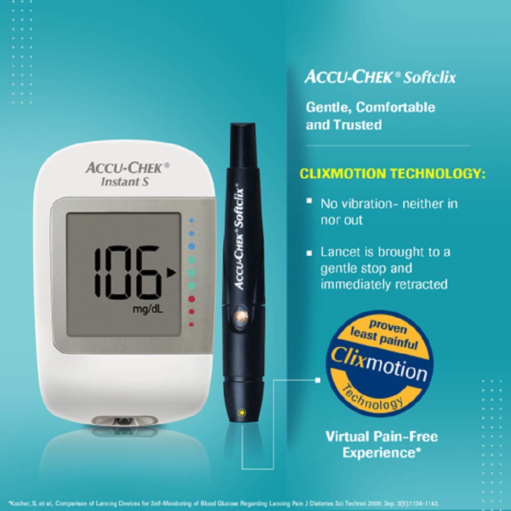 Accu-Chek Instant S Blood Glucose Monitoring System With 10 Free Test Strips, 1 Kit, Pack of 1 Accu-Chek Instant S Blood Glucose Monitoring System With 10 Free Test Strips, 1 Kit, Pack of 1