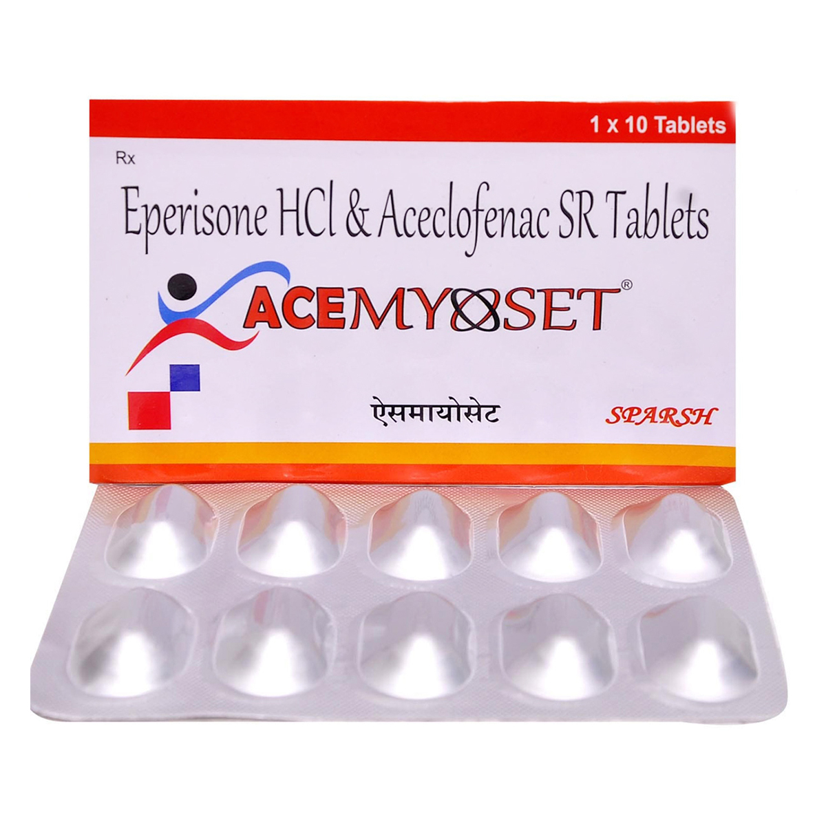 Acemyoset Tablet 10's, Pack of 10 TABLETS Acemyoset Tablet 10's, Pack of 10 TABLETS