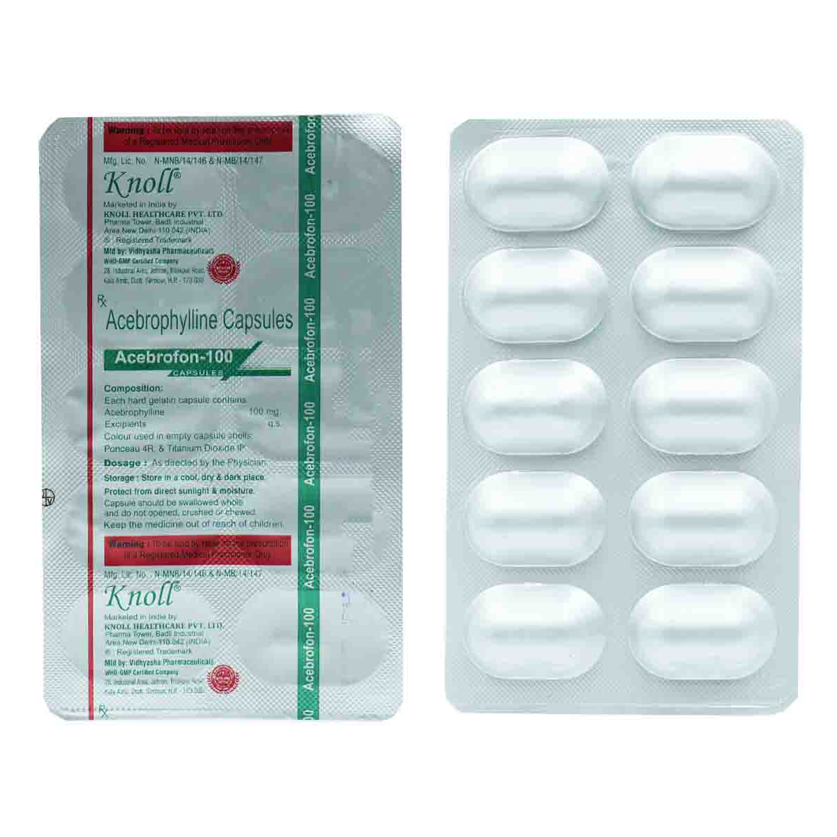 Acebrofon 100 Capsule 10's, Pack of 10 CAPSULES Acebrofon 100 Capsule 10's, Pack of 10 CAPSULES