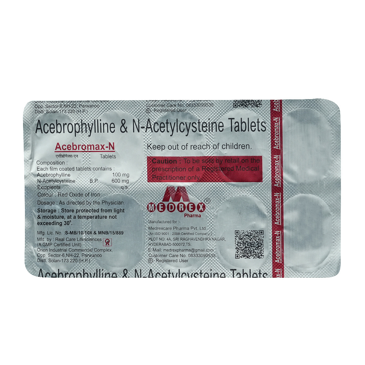 Acebromax N Tablet 10's, Pack of 10 TabletS Acebromax N Tablet 10's, Pack of 10 TabletS