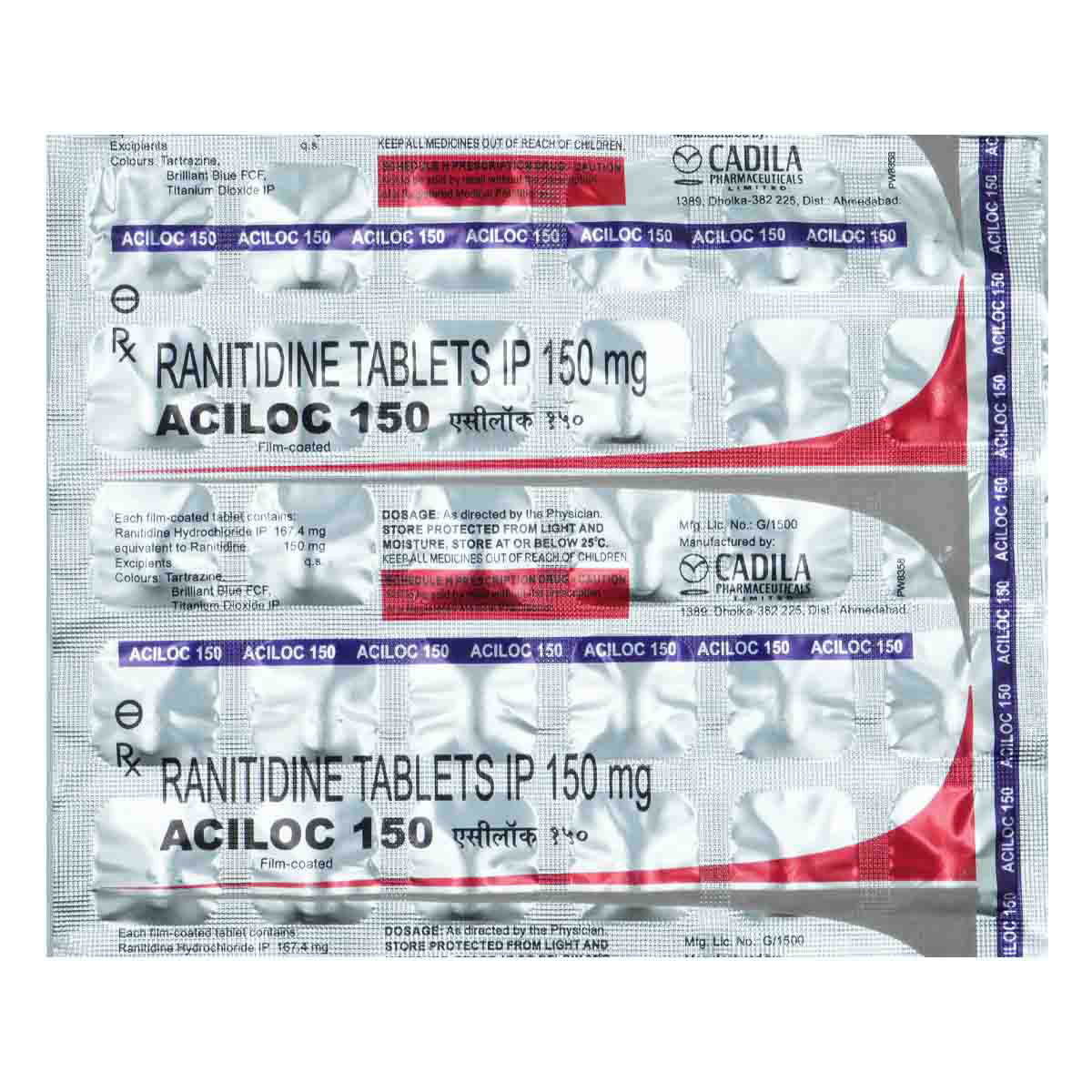 Aciloc 150 Tablet 30's, Pack of 30 TABLETS Aciloc 150 Tablet 30's, Pack of 30 TABLETS