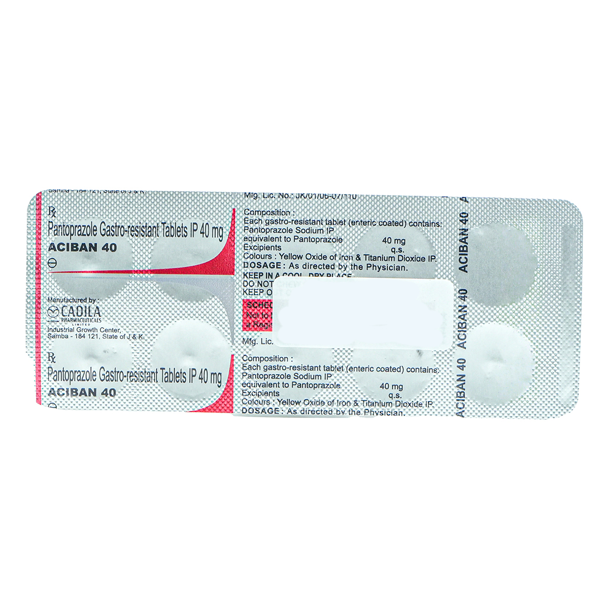 Aciban 40 Tablet 10's, Pack of 10 TabletS Aciban 40 Tablet 10's, Pack of 10 TabletS