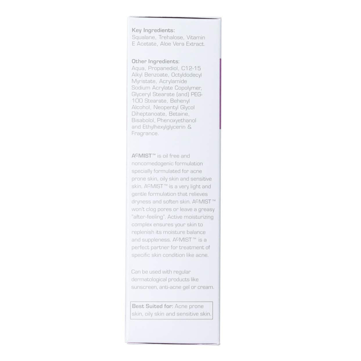 Acmist Moisturizing Cream Gel 50 gm | Enriched With Squalane, Vitamin E & Aloe Vera | Oil Free, Quick Absorbing & Lightweight Formula | For Acne Prone & Oily Skin, Pack of 1 Acmist Moisturizing Cream Gel 50 gm | Enriched With Squalane, Vitamin E & Aloe Vera | Oil Free, Quick Absorbing & Lightweight Formula | For Acne Prone & Oily Skin, Pack of 1