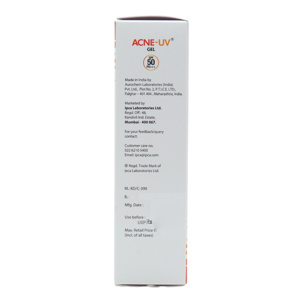 Acne UV SPF 50 Gel 50 gm, Pack of 1 Acne UV SPF 50 Gel 50 gm, Pack of 1